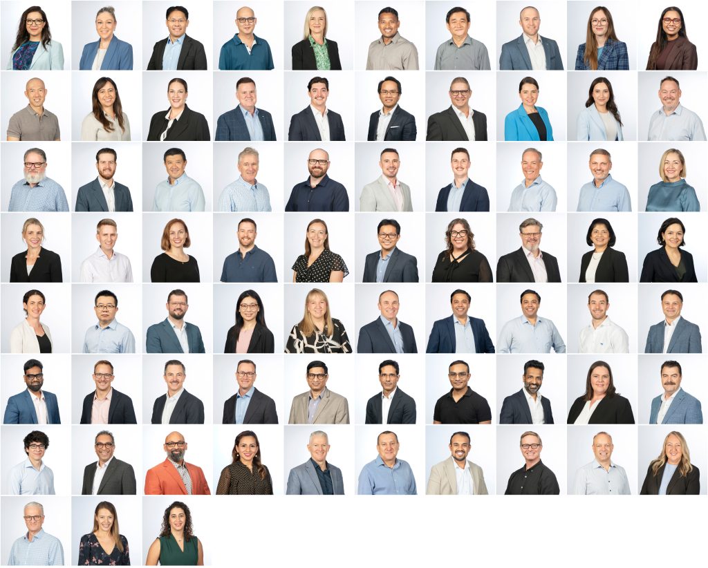 Onsite corporate headshots Brisbane photographed for a large corporate team